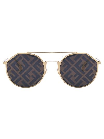 fendi m0021|Fendi Ff M0021/s Sunglasses In 24s0a Gold White .